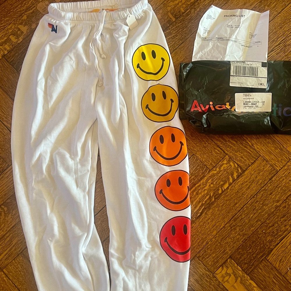 New Aviator Nation sweatpants